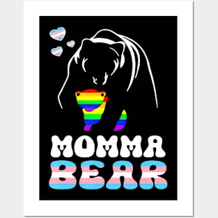 LGBT Mama Momma Bear Gay Pride Proud Momma Nana Trans Posters and Art